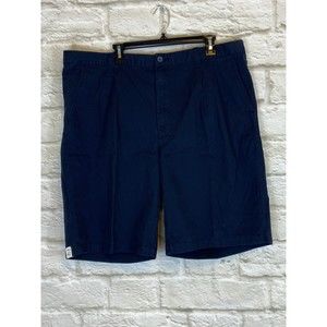 SUN RIVER CLOTHING Mens Shorts Size 42 NWT Navy Blue Shorts Pleated Front